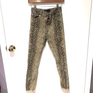 Zara Snake Skin Jeans